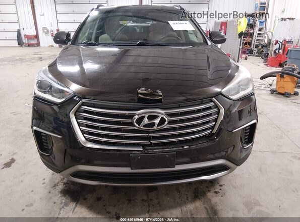 KM8SM4HF3HU208421 2017 HYUNDAI SANTA FE Black წინა ხედი