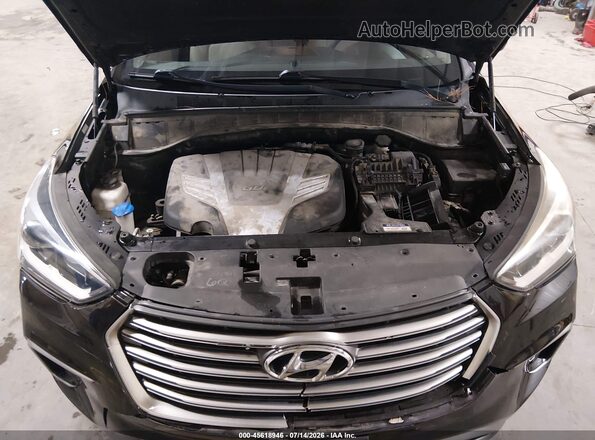 KM8SM4HF3HU208421 2017 HYUNDAI SANTA FE Black უკანა ხედი