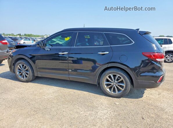 KM8SM4HF4JU287488 2018 HYUNDAI SANTA Black Rear left