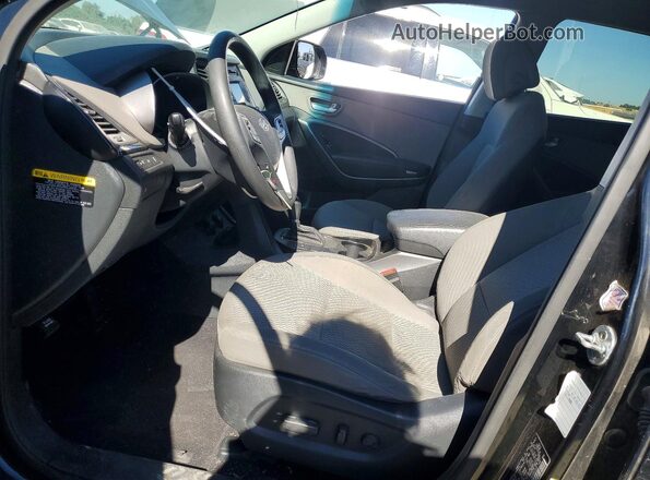 KM8SM4HF5GU131310 2016 HYUNDAI SANTA Black Вид салону спереду
