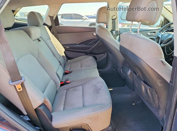 KM8SM4HF5HU236706 2017 HYUNDAI SANTA Gray უკანა სავარძლების ხედი