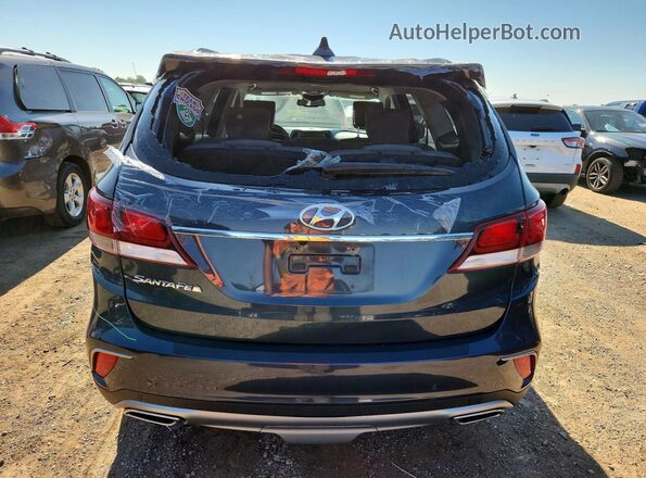 KM8SM4HF5HU236706 2017 HYUNDAI SANTA Gray უკანა ხედი