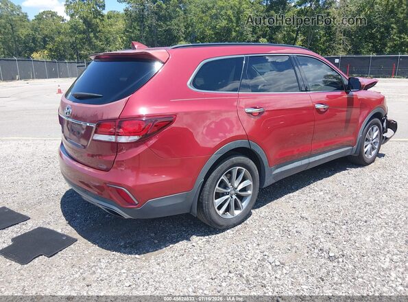 KM8SM4HF6HU238755 2017 HYUNDAI SANTA FE Red Tył prawy