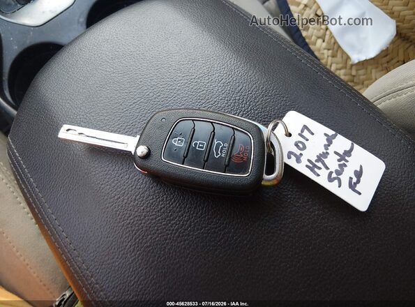KM8SM4HF6HU238755 2017 HYUNDAI SANTA FE Red Widok deski rozdzielczej
