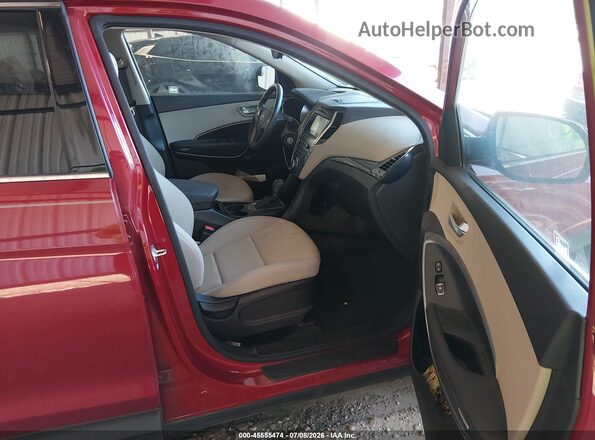 KM8SM4HF6JU259501 2018 HYUNDAI SANTA FE Red Սալոնի դիմացի տեսք