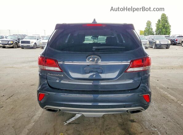 KM8SM4HF8HU234593 2017 HYUNDAI SANTA Gray Vista trasera