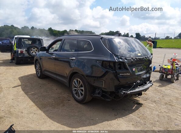 KM8SM4HF8JU267017 2018 HYUNDAI SANTA FE Синий Задняя левая четверть