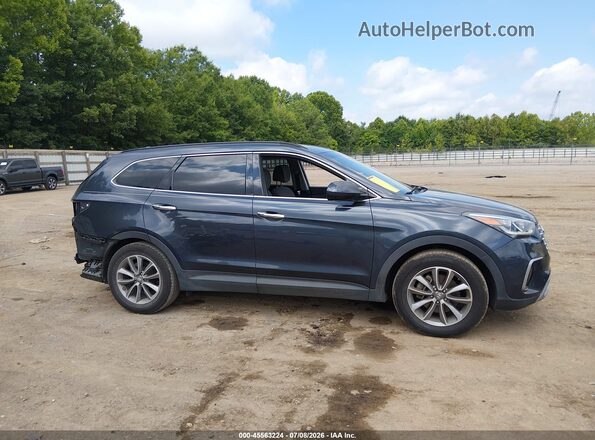 KM8SM4HF8JU267017 2018 HYUNDAI SANTA FE Синий Вид задней части салона