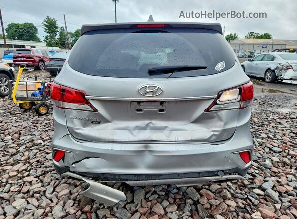 KM8SM4HF8KU305010 2019 HYUNDAI SANTA Silver Вид ззаду