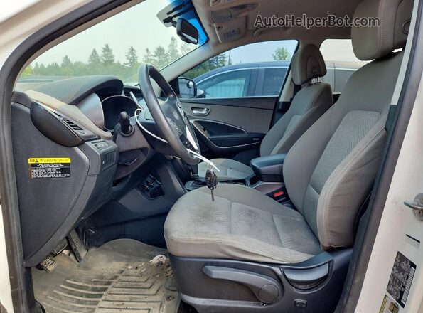 KM8SM4HFXGU137152 2016 HYUNDAI SANTA White Vista interior delantera