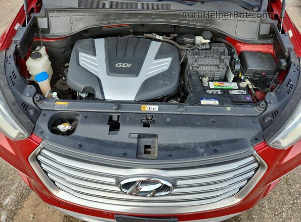 KM8SM4HFXHU212921 2017 HYUNDAI SANTA Red Շարժիչի բաժամունքի տեսք