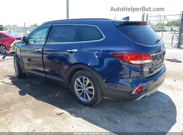 KM8SM4HFXHU225006 2017 HYUNDAI SANTA FE Синий Задняя левая четверть