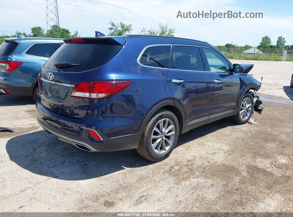 KM8SM4HFXHU225006 2017 HYUNDAI SANTA FE Синий Задняя правая четверть
