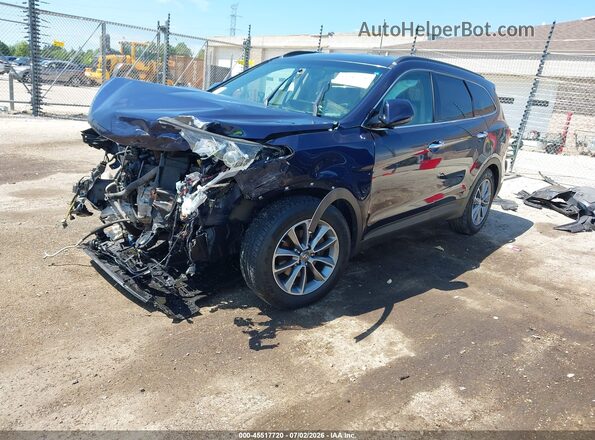 KM8SM4HFXHU225006 2017 HYUNDAI SANTA FE Синий Передняя левая четверть