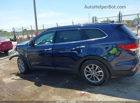 KM8SM4HFXHU225006 2017 HYUNDAI SANTA FE Синий Панорамный вид салона 360°