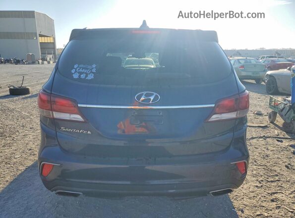KM8SM4HFXHU255784 2017 HYUNDAI SANTA Blue Rear view