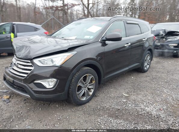 KM8SMDHF2GU145424 2016 HYUNDAI SANTA FE Brown Przód lewy