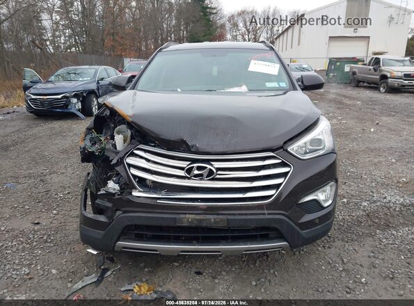 KM8SMDHF2GU145424 2016 HYUNDAI SANTA FE Brown Widok zestawu wskaźników