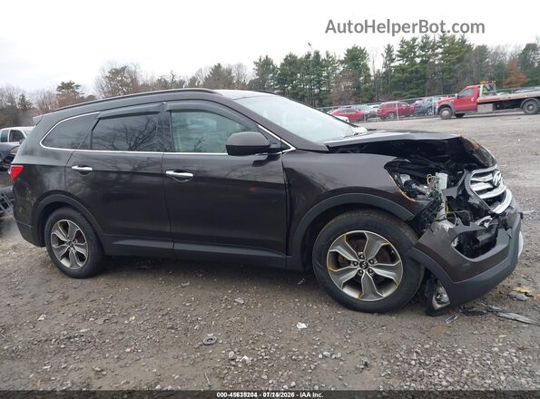 KM8SMDHF2GU145424 2016 HYUNDAI SANTA FE Brown Widok wnętrza z tyłu
