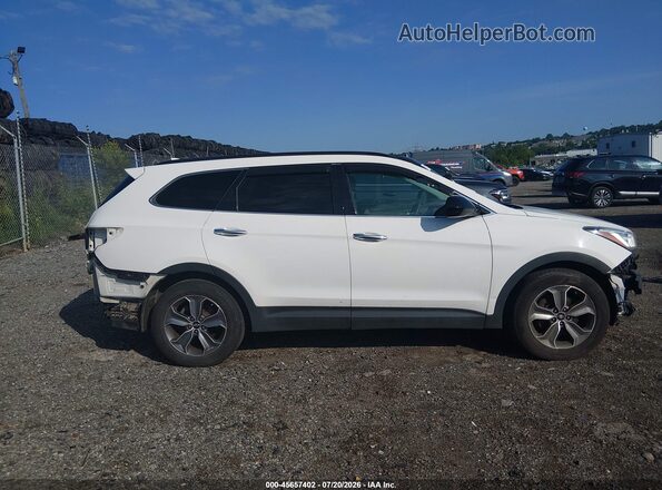 KM8SMDHF2GU156102 2016 HYUNDAI SANTA FE White Vista interior trasera
