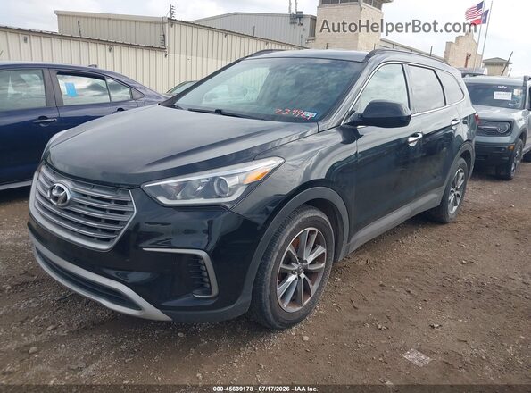 KM8SMDHF2HU239921 2017 HYUNDAI SANTA FE Black Przód lewy