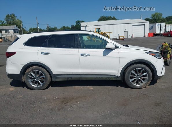 KM8SMDHF3HU251978 2017 HYUNDAI SANTA FE Белый Вид задней части салона