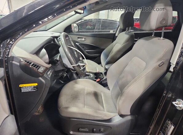 KM8SMDHF3KU303214 2019 HYUNDAI SANTA Черный Вид салона спереди