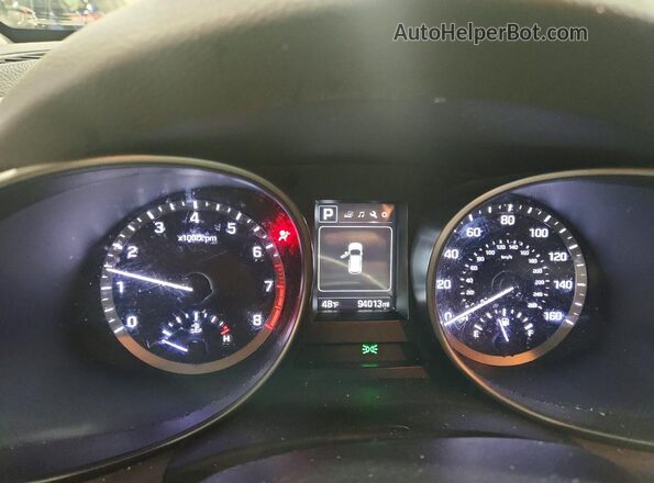 KM8SMDHF3KU303214 2019 HYUNDAI SANTA Черный Вид щитка приборов