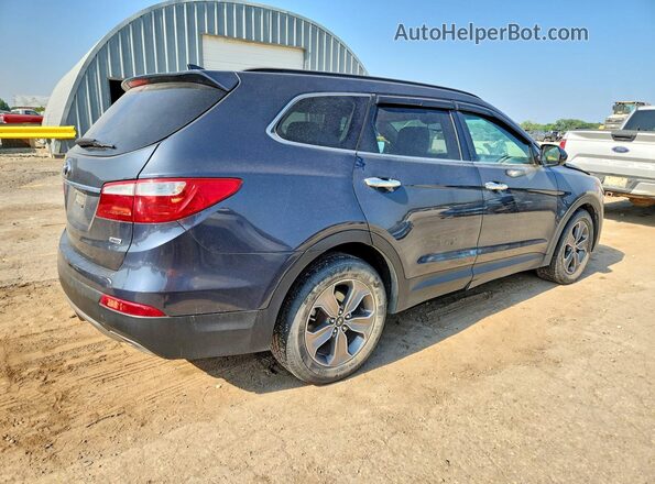 KM8SMDHF5GU129492 2016 HYUNDAI SANTA Blue Задня права чверть