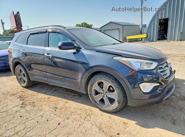 KM8SMDHF5GU129492 2016 HYUNDAI SANTA Blue Передня права чверть