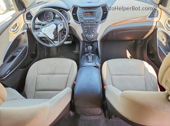 KM8SMDHF5GU129492 2016 HYUNDAI SANTA Blue Вид панелі приладів