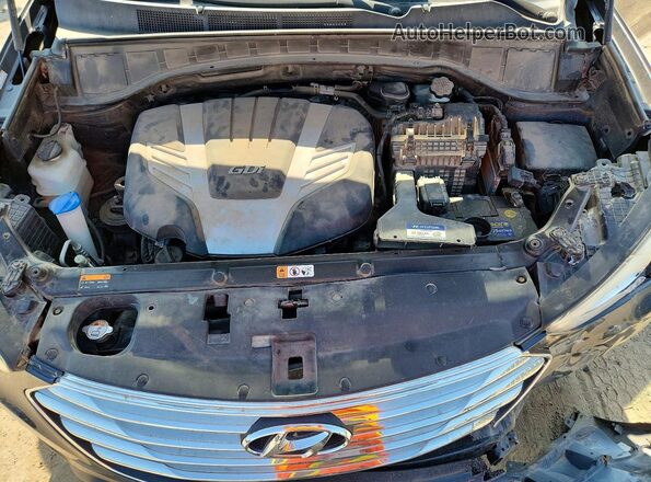 KM8SMDHF5GU129492 2016 HYUNDAI SANTA Blue Вид підкапотного простору