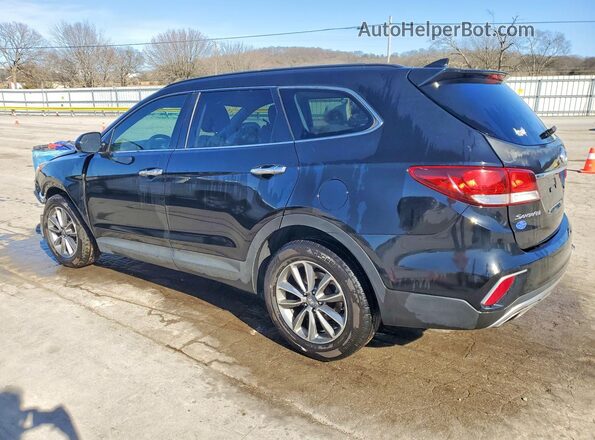KM8SMDHF5HU169587 2017 HYUNDAI SANTA Black Rear left