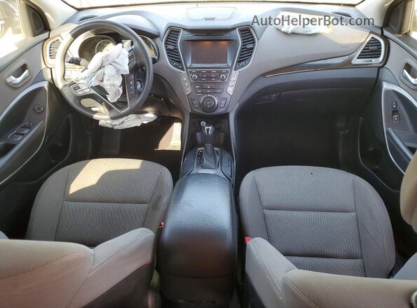 KM8SMDHF5HU169587 2017 HYUNDAI SANTA Black Dashboard view