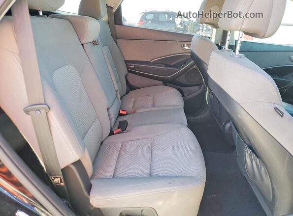 KM8SMDHF5HU169587 2017 HYUNDAI SANTA Black Rear interior view