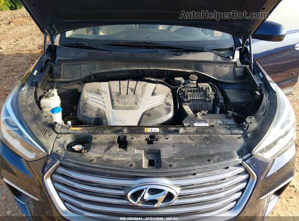 KM8SMDHF5HU244837 2017 HYUNDAI SANTA FE Blue უკანა ხედი