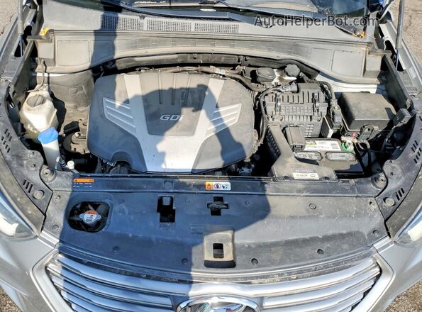 KM8SMDHF6HU207442 2017 HYUNDAI SANTA Silver Widok wnętrza z tyłu