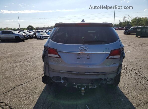 KM8SMDHF6HU207442 2017 HYUNDAI SANTA Silver Widok z tyłu