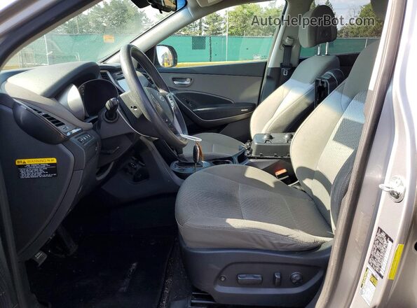 KM8SMDHF6HU207442 2017 HYUNDAI SANTA Silver Widok wnętrza z przodu