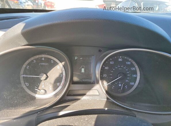 KM8SMDHF6HU209630 2017 HYUNDAI SANTA Black Widok zestawu wskaźników