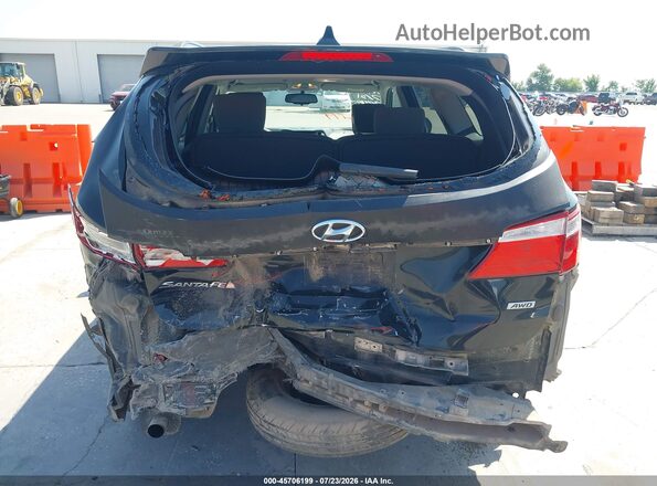KM8SMDHF7GU161344 2016 HYUNDAI SANTA FE Black Դիմացի տեսք