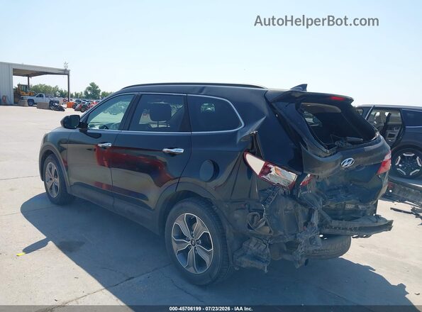 KM8SMDHF7GU161344 2016 HYUNDAI SANTA FE Black Հետևի ձախ