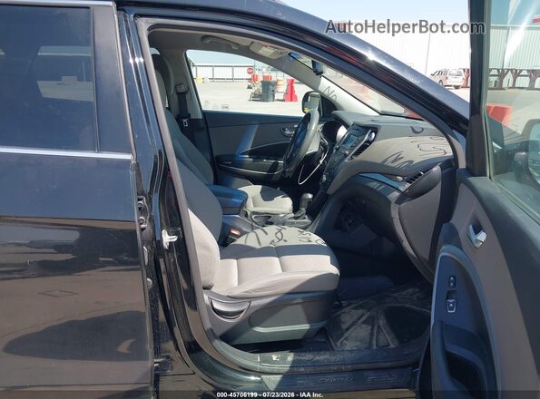 KM8SMDHF7GU161344 2016 HYUNDAI SANTA FE Black Սալոնի դիմացի տեսք
