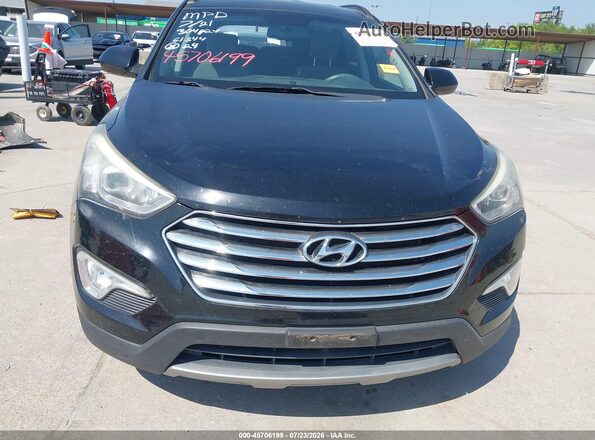 KM8SMDHF7GU161344 2016 HYUNDAI SANTA FE Black Սալոնի հետևի տեսք