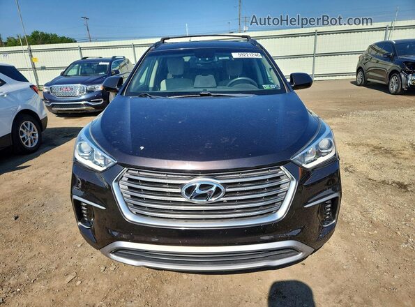 KM8SMDHF7JU274962 2018 HYUNDAI SANTA Black Դիմացի տեսք