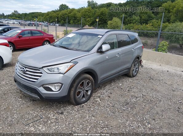 KM8SMDHF8GU152071 2016 HYUNDAI SANTA FE Gray Առջևի ձախ երեք քառորդ տեսարան