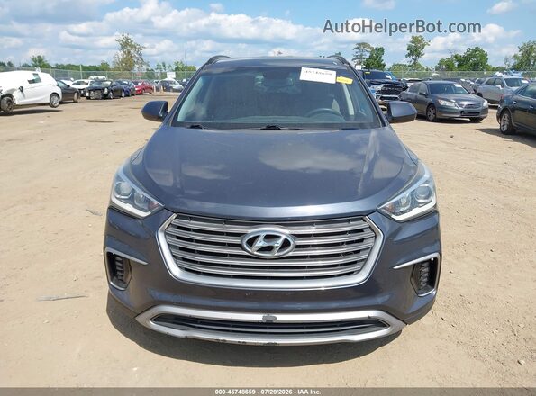 KM8SMDHF8HU175335 2017 HYUNDAI SANTA FE Gray Widok wnętrza z tyłu
