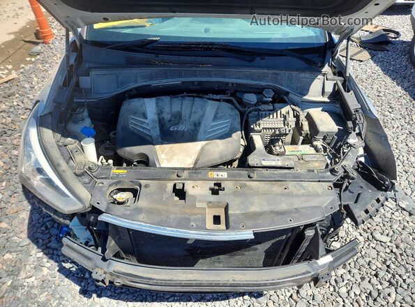 KM8SMDHFXGU151908 2016 HYUNDAI SANTA Silver Вид підкапотного простору