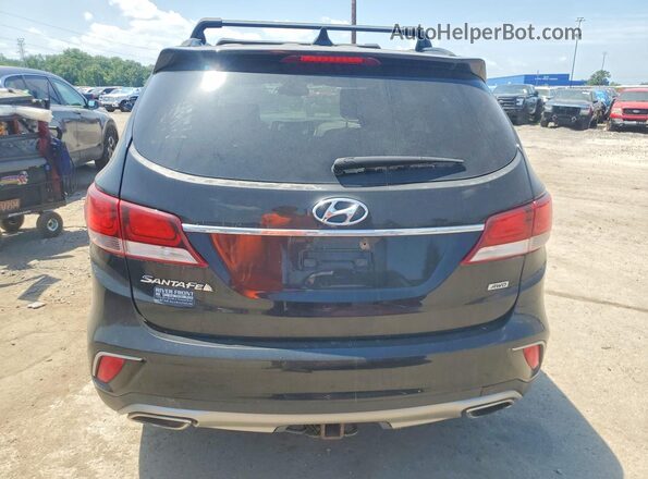 KM8SMDHFXHU176745 2017 HYUNDAI SANTA Black უკანა ხედი