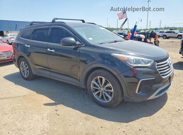 KM8SMDHFXHU176745 2017 HYUNDAI SANTA Black წინა მარჯვენა